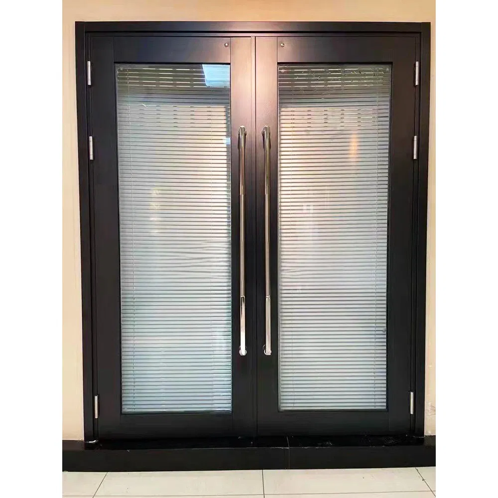 Tined Glass Aluminum Frame Low-E Glass Automationtelescopic Gear Transmission Automatic Sensor Tempered Glass Sliding Door