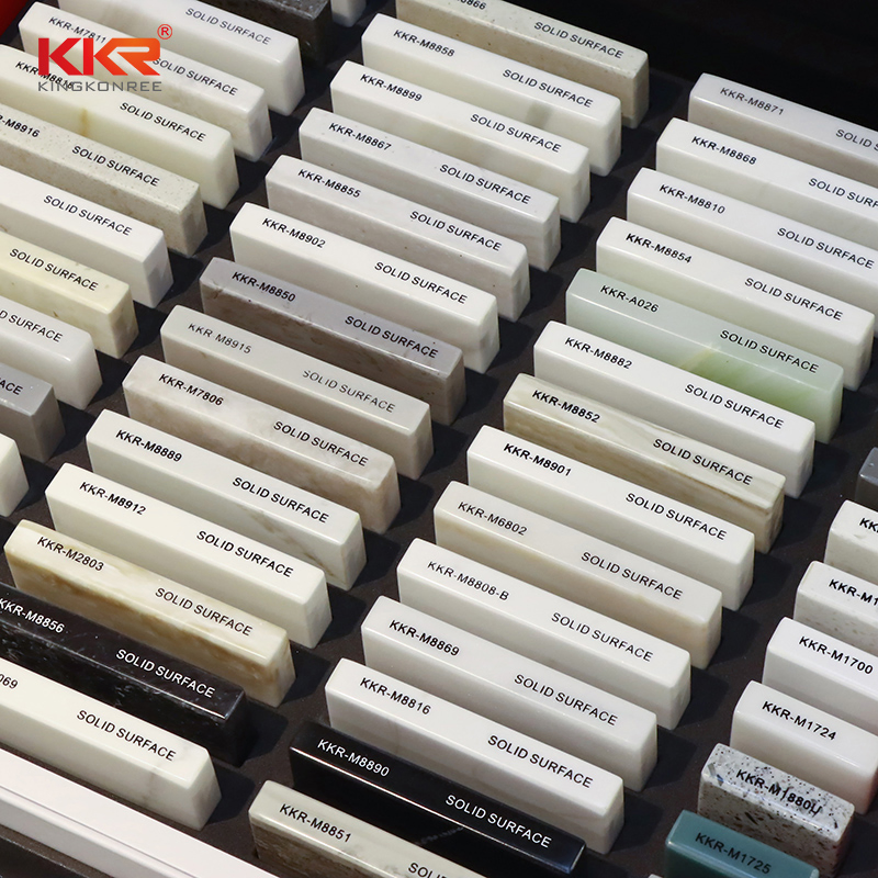 6-30mm Marble Texture Solid Surface Black White Natural Calacatta Pattern Sheets