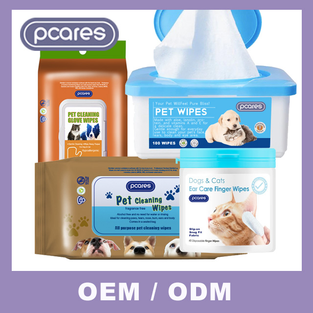Factory Customized Wet Wipes Production Lines Pet Full Body Clean Waterless Pet Cleaning Glove Wipes