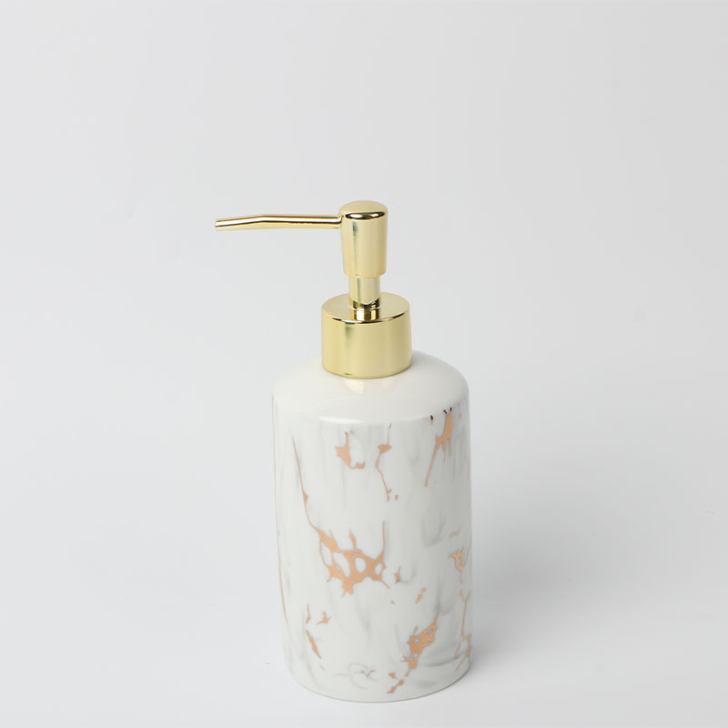 Simple Line Ceramic Bathroom Hand Sanitizer Dispenser Single Bathroom Accessories