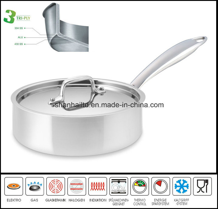 Кастрюля 3-слойная композитная