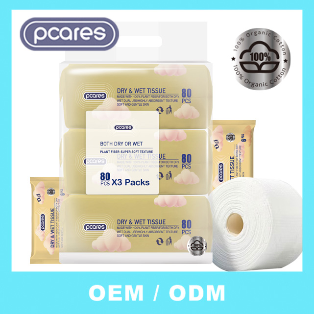 OEM Soft and Absorbent Disposable Face Towels for All Skin Types