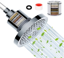 Premium 6-Inch High Pressure Rainfall Shower Head for Luxurious Baths