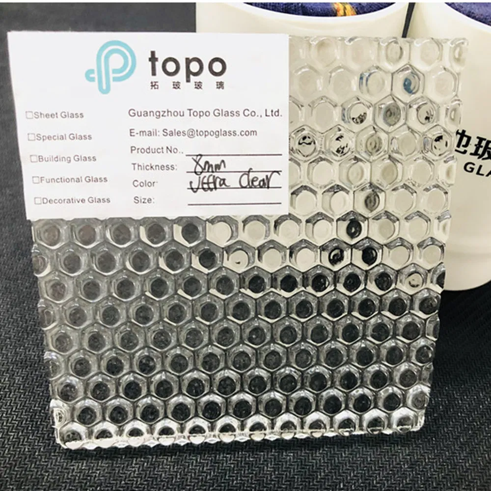 Guangzhou 5mm Laminated Tempered Night Pearl Patterned Glass (CP-TP)