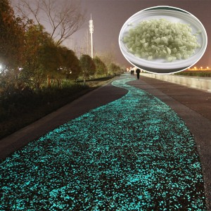 Glow in The Dark Photoluminescent Luminous Pebble for Road Making