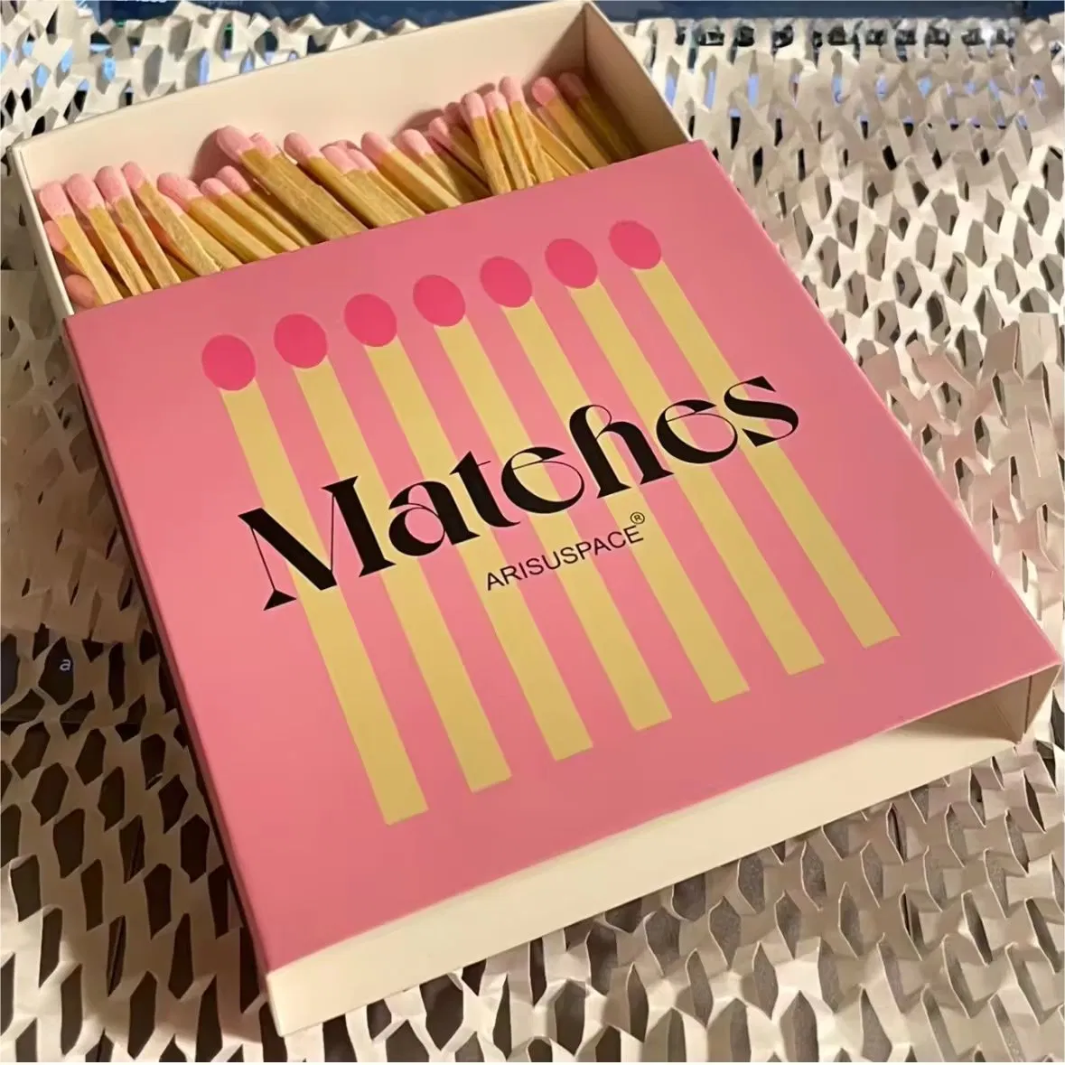 Factory Direct Sell Box Matches Gift Box Long Matches Advanced Customized Logo Matches Box