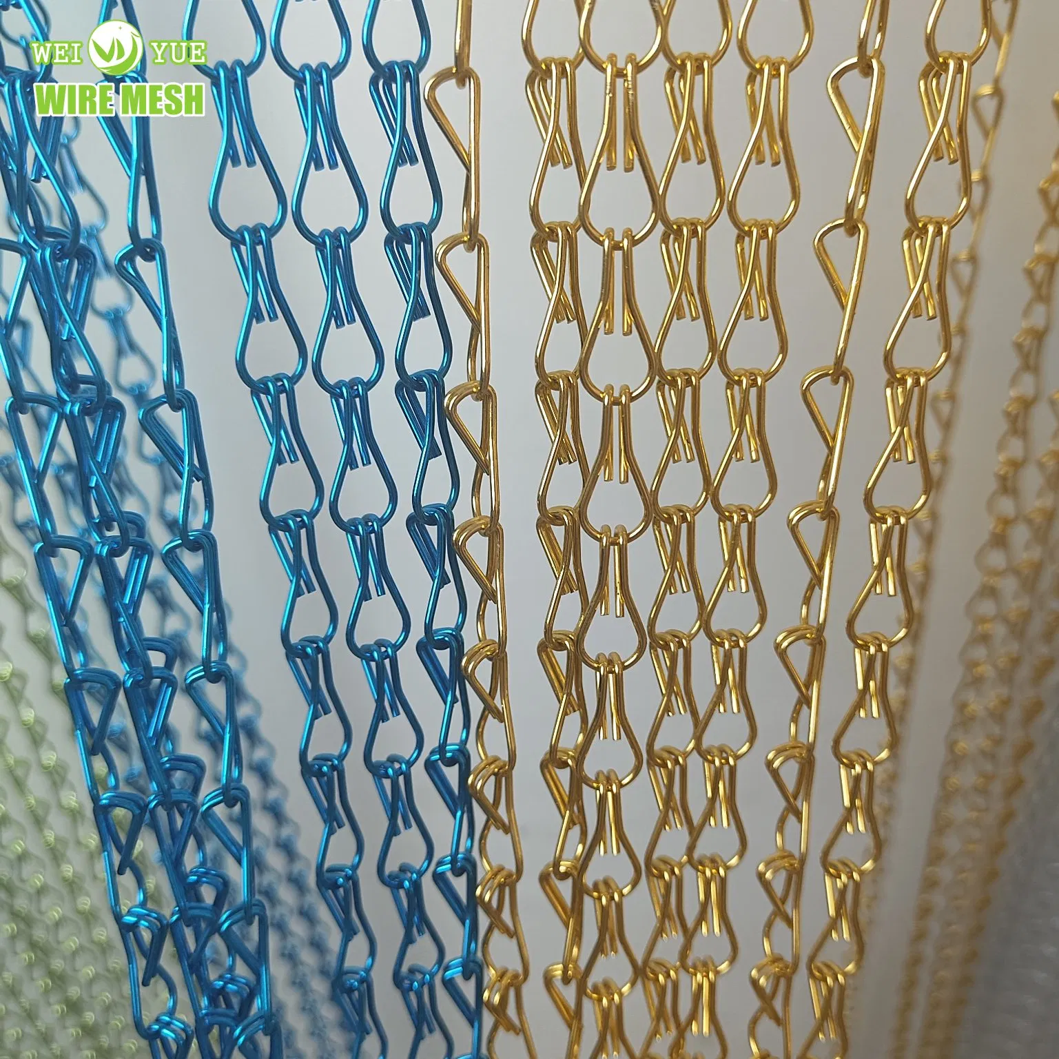 Chinese Factory Furniture Fittings Hardware Custom Size Hanging Chains Double Hook Chain Hanging Basket Chains