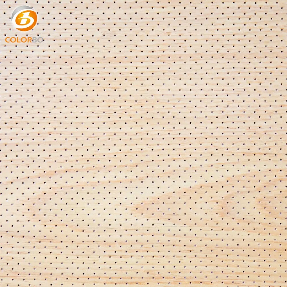 Wooden Perforated Acoustic Panels with Veneer Surface
