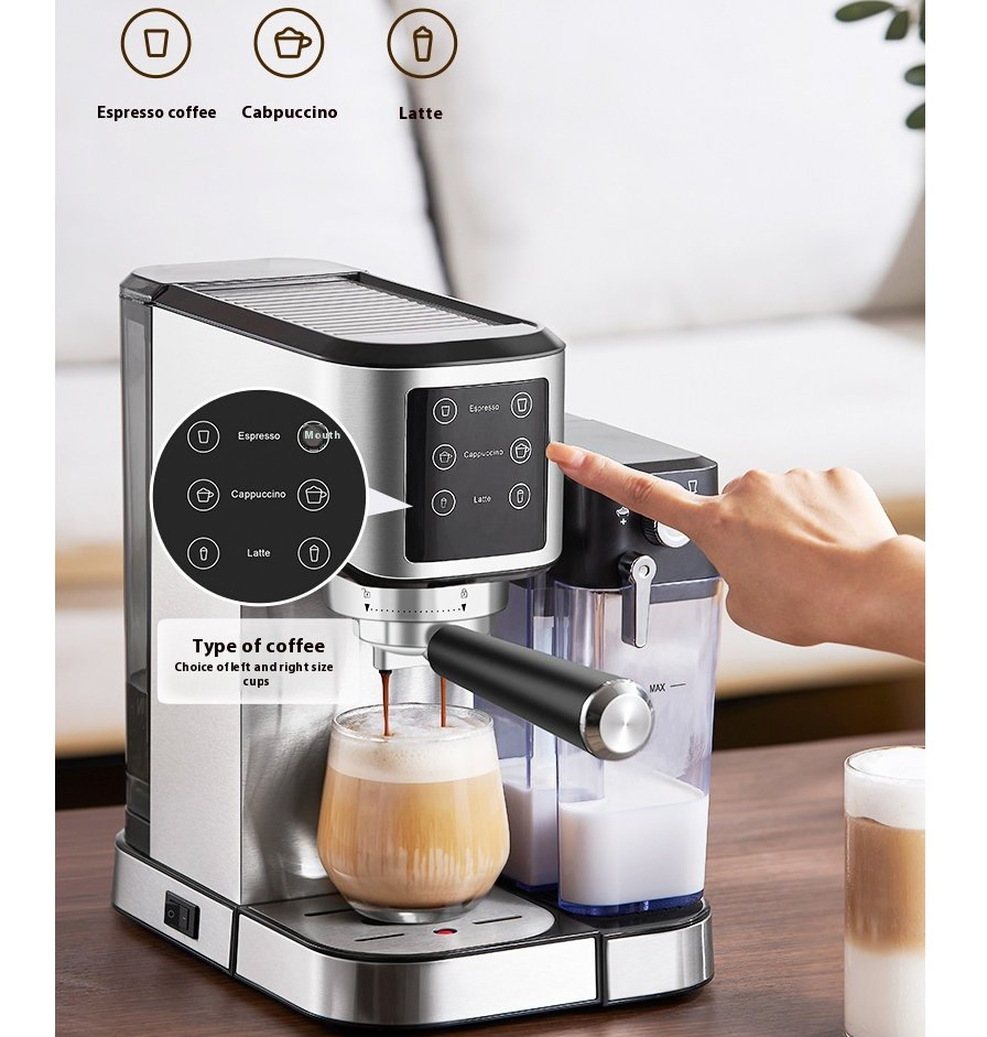 Italian High-Pressure Steam Coffee Maker for Home Use
