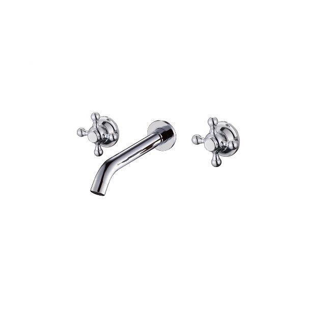 Bathroom Concealed Install Basin Mixer Brass Concealed Built in Faucet