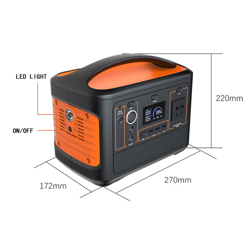 Портативная солнечная электростанция Power Bank Station 550 Вт*ч