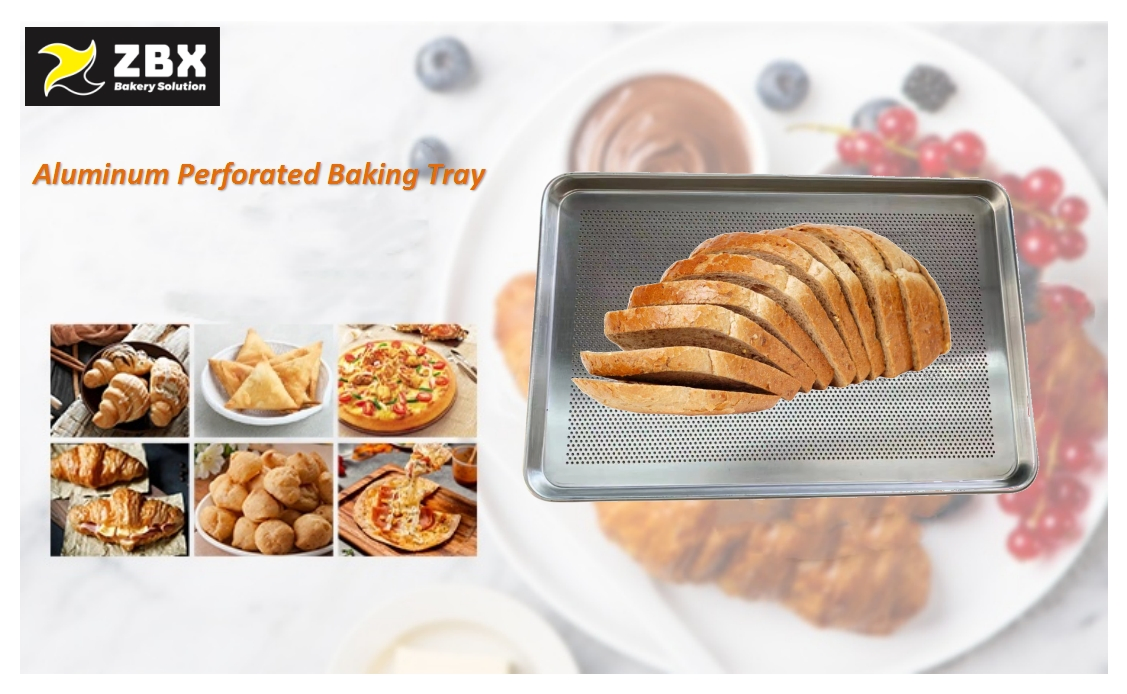 Wholesale Customized 60*40cm Aluminum Baking Sheet Pan Cookie Sheet Perforated Flat Bakery Tray