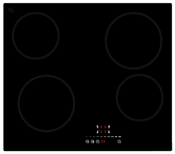 ODM Kitchen Household Infrared 1000W Built-in 4-Burner Electric Ceramic Cooker Hob with Certification