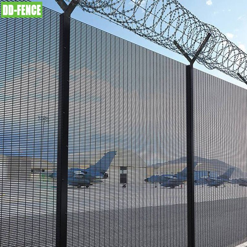 South Africa Galvanized Perimeter Safety 3D High Security 358 Fencing Anti Climb Prison Airport Fence
