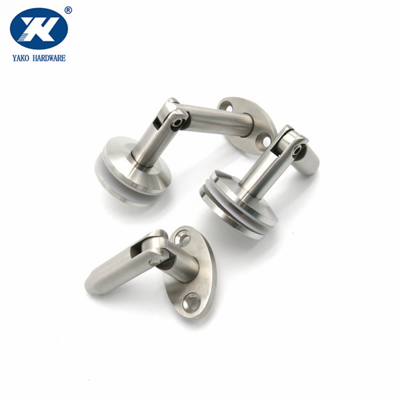 Stainless Steel Adjustable Support Clamp Glass Awning Canopy Stair Balcony Handrail Post Bracket Connector