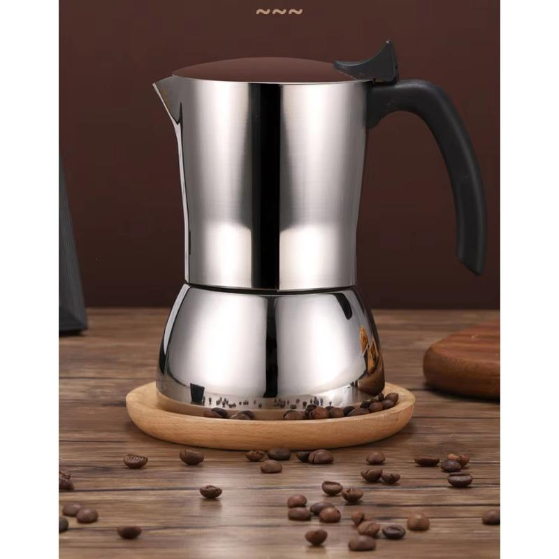 Premium Portable 304 Stainless Steel Moka Espresso Maker