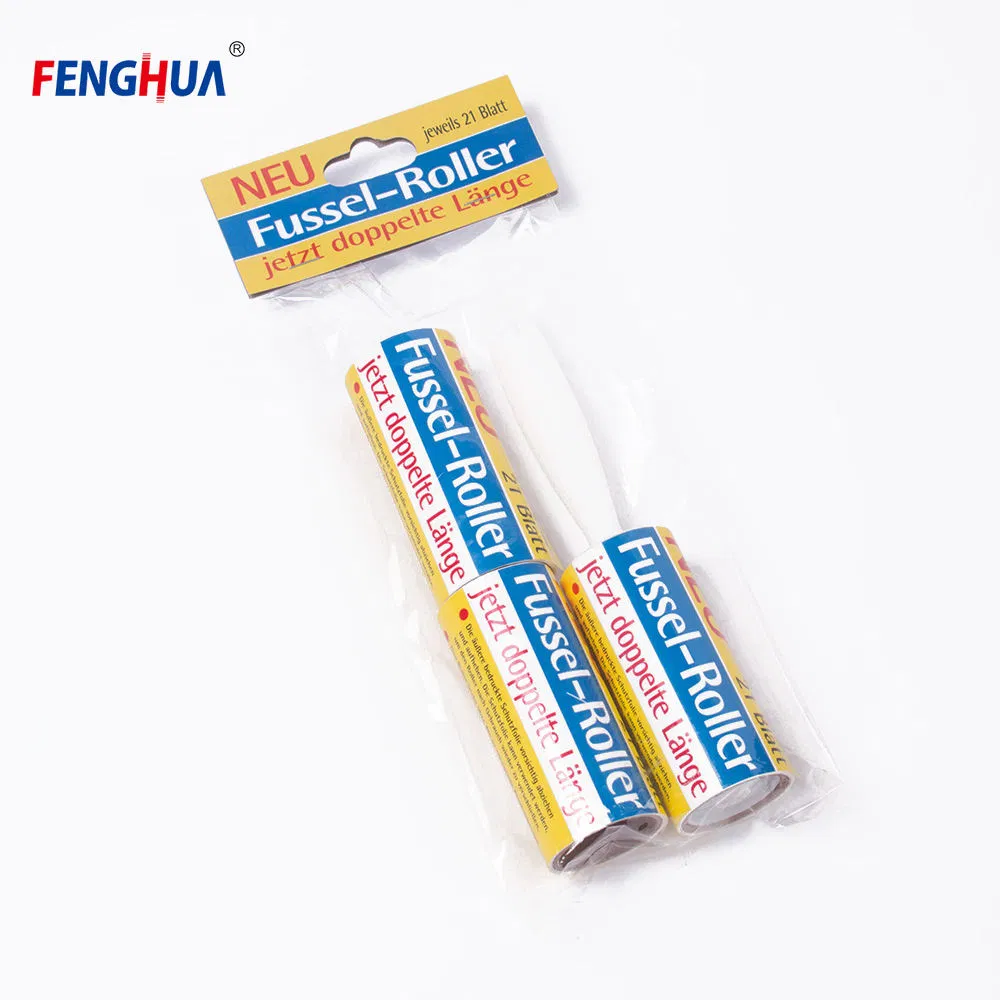 Household Adhesive Spiral Tear Paper Cleaning Clothes Dust Sticky Refill Lint Roller Set
