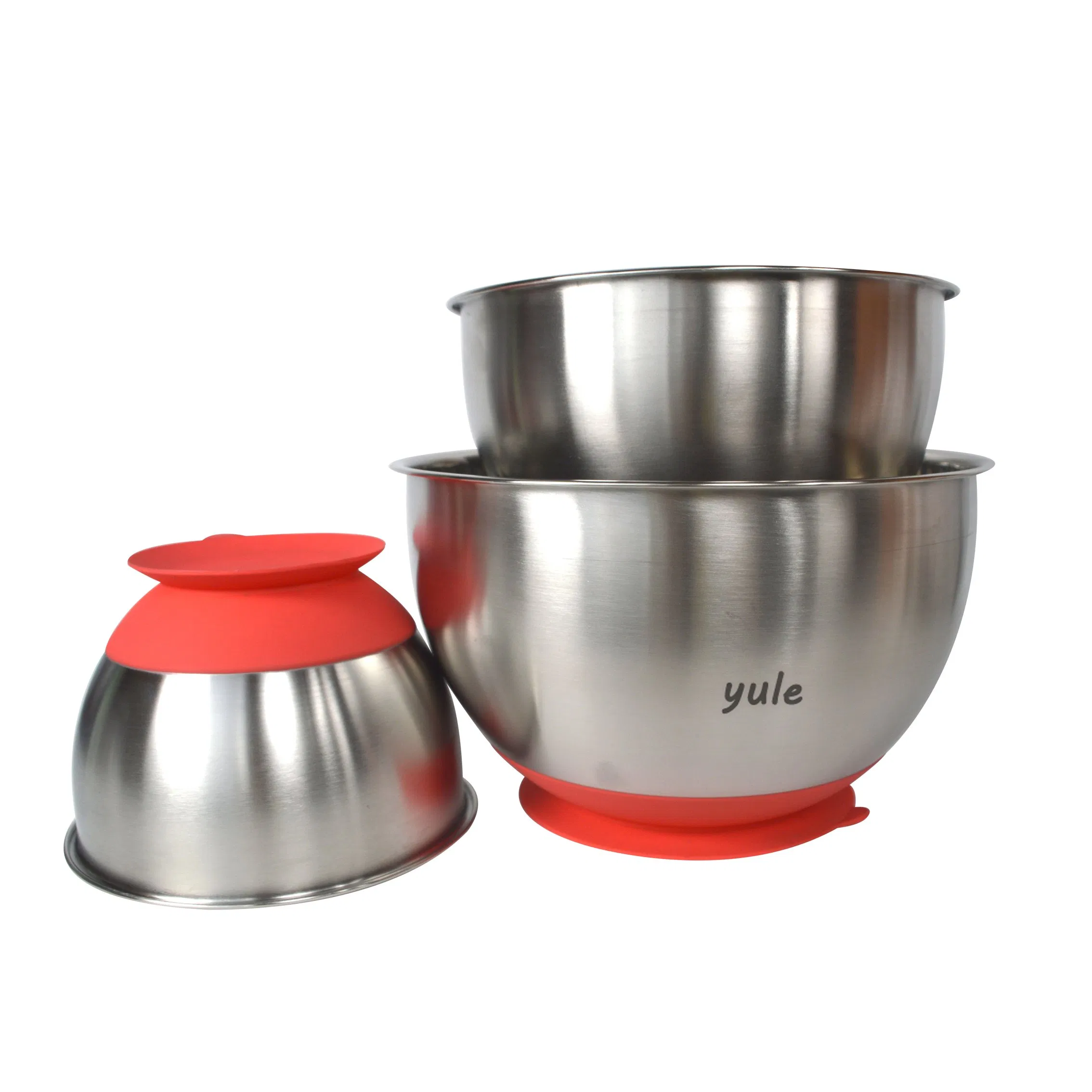 Suction Cup Silicone Bottom 3 PCS Nesting Mixing Bowl Set
