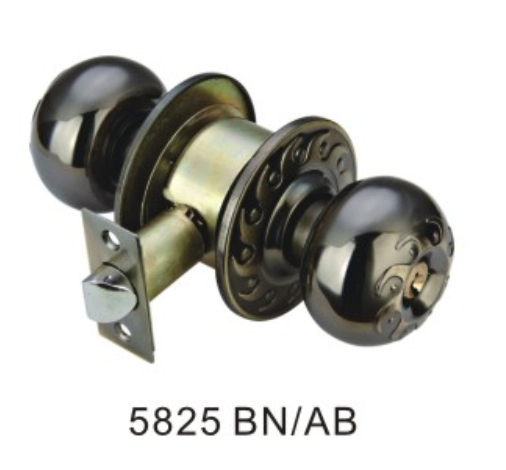 Iron Door Lock Cylindrical Knob Lock (587 PB)