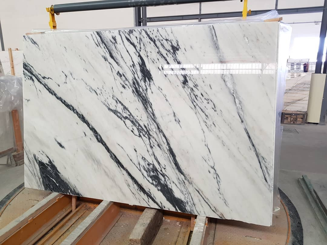 Bianco Carrara Statuario White Marlbe Slabs for Floor&Stair Paving