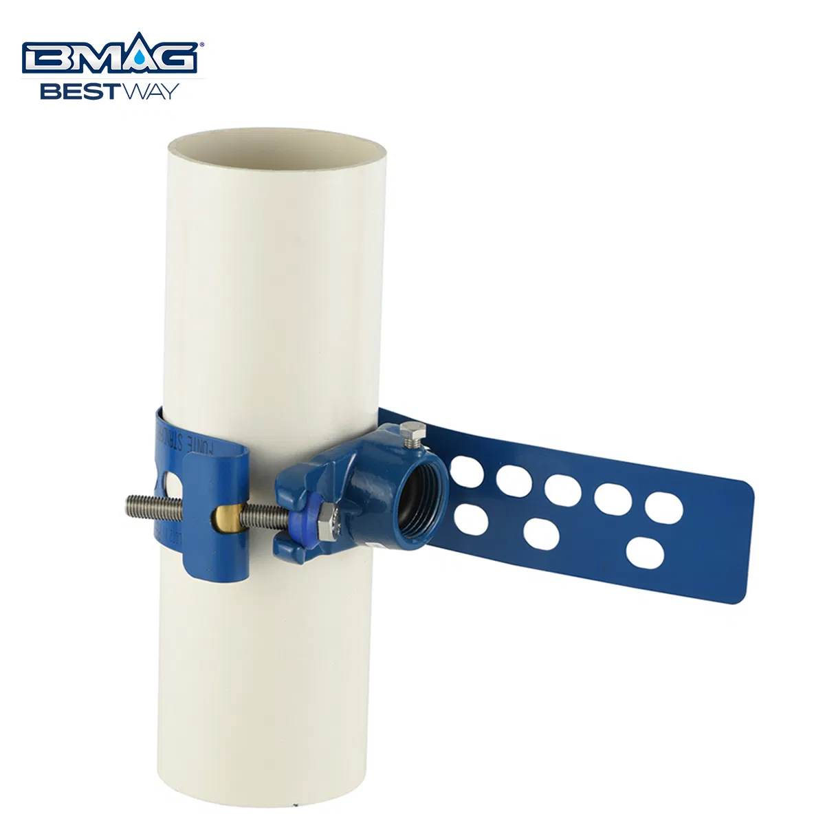 DN80 DN100 DN200 DN300 Ductile Iron Tapping Ductile Cast Iron Saddle Clamp