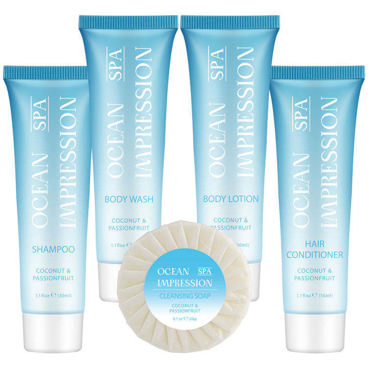 5 Star Disposable Biodegradable Guest Toiletries Kit Accessories Set for Hotel Amenities