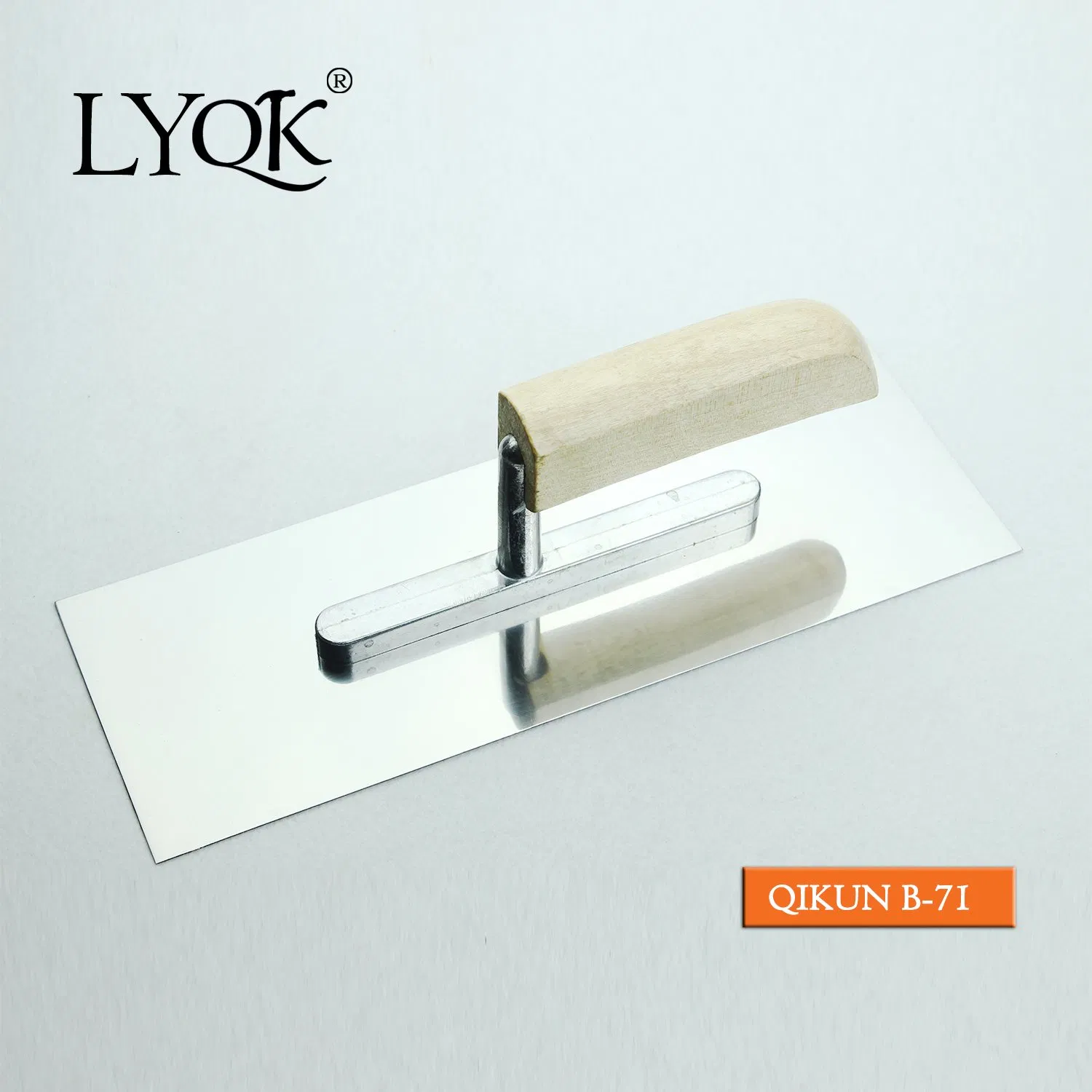 B-78 Construction Decoration Paint Hand Tools Wooden Handle Normal Polished Plastering Trowel