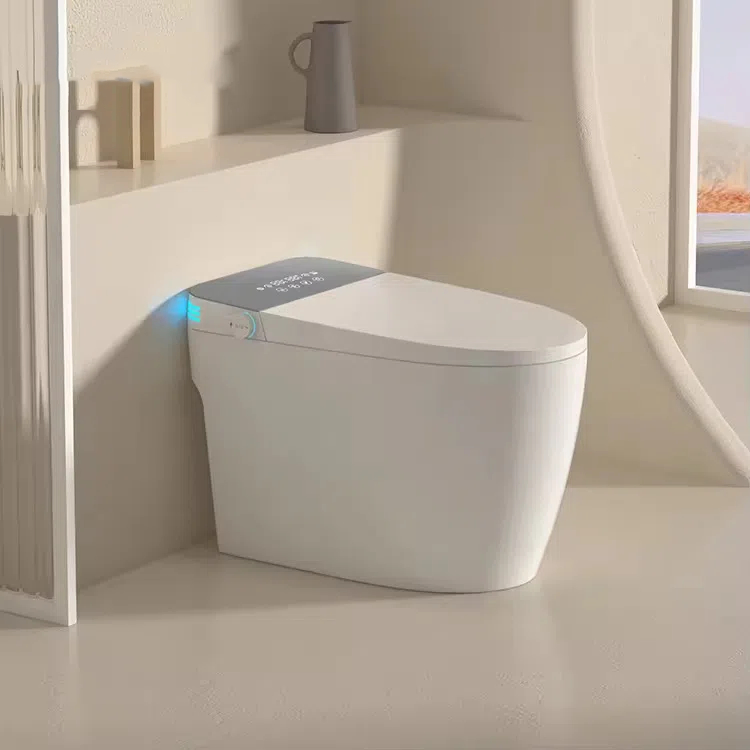 Floor Mounted Wc Intelligent Closestool Bathroom One Piece Electric Automatic Flush Bidet Toilet Tankless Smart Toilet