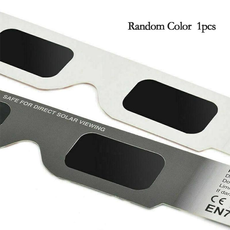 Custom Logo Printed Solar Eclipse Glasses CE ISO Protect Eyes Paper Glasses