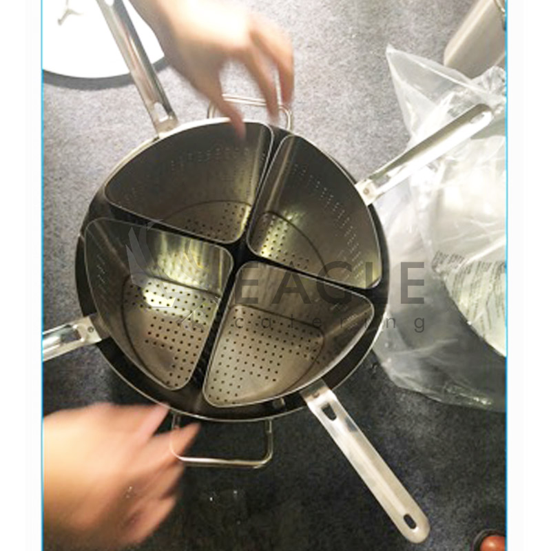 Pasta Cooker Basket Cookware Set with Handle Blanching Basket