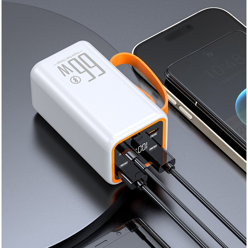 66W Super Fast Charging Multi-Function Power Bank with Four Ports
