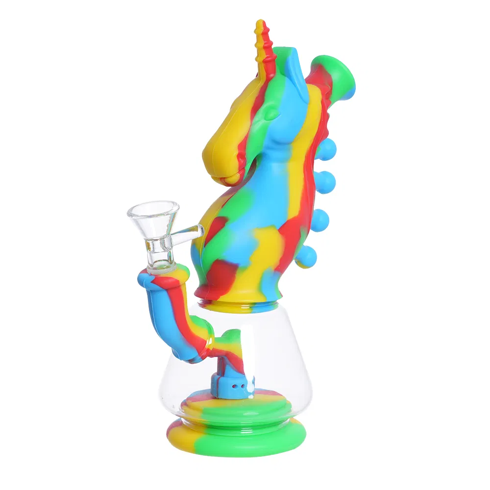 8.5" Magical & Mystical Unicorn Design Smoking Water Pipe