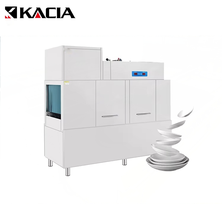 Commercial Factory Kitchen Dishwasher Smart Automatic Through Type Dishwasher