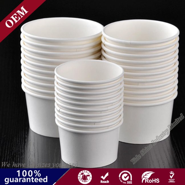 Ice Cream Yogurt Cups Rice Bowl with Plastic Lid