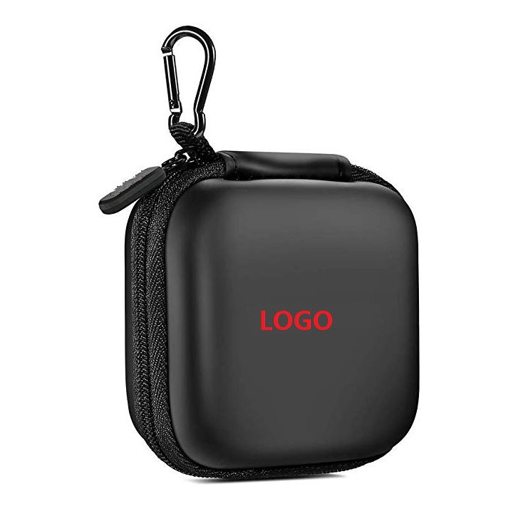 Квадратный чехол EVA для наушников и кабеля с карабином