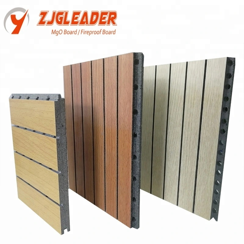 Zjgleader 15mm MGO Wooden Acoustic Panels for Studio Soundproof Booth Recording Booth