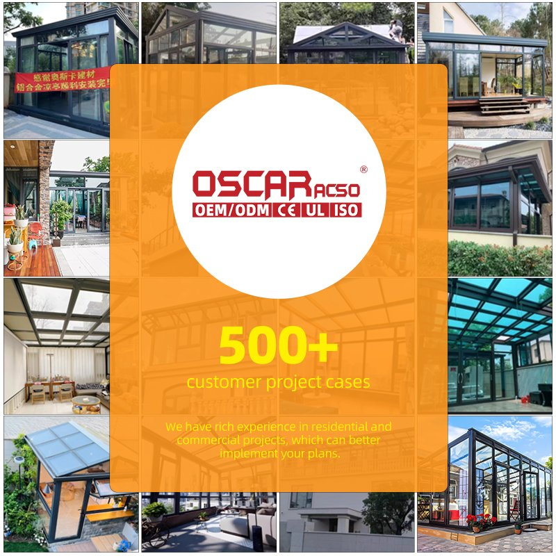 Aluminum Profile Conservatory Victorian Modern Prefab Sunroom All Season Glass House Outdoor Indoor Garden Patio Decor Sunroom