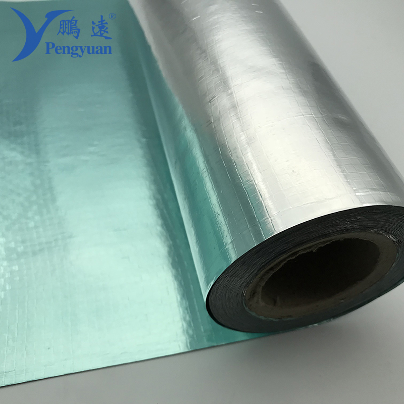Roof Sarking Blue Aluminum Foil Laminated PE Woven Fabric for Building Material