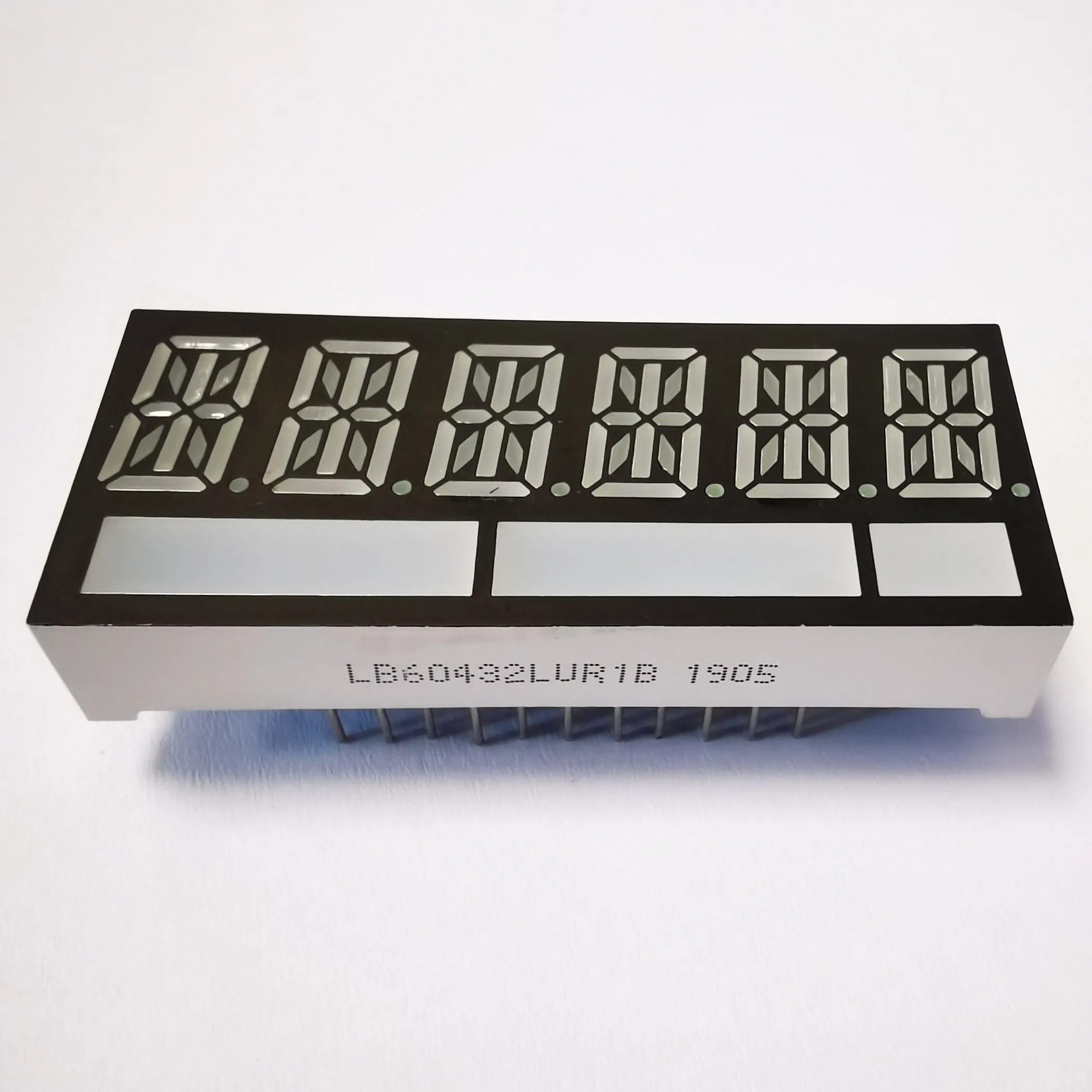 Ultra Red 11mm 6 Digit 14 Segment Alphanumeric LED Display Common Cathode for Taximeter