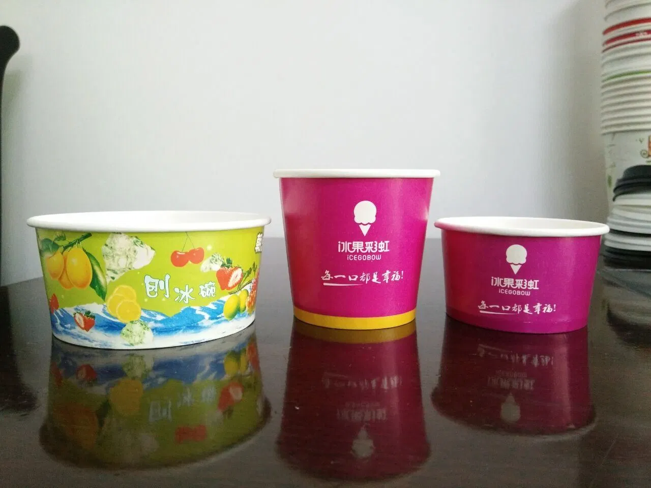 Wuhan Origin Free Sample Paper Ice Cream Cup by Boyuan
