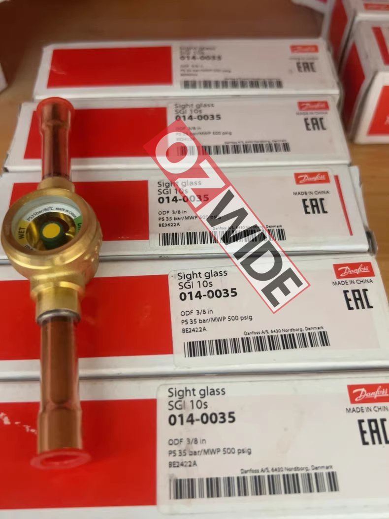 Danfoss 014-0163 Sgn12 Sight Glass Solder Flare ODF Refrigeration Cold Room