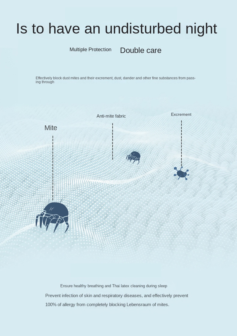 Polyester Waterproof MP White Mattress Protector Waterproof Cover Air -Permeable Waterproof Mattress Protector for Bed