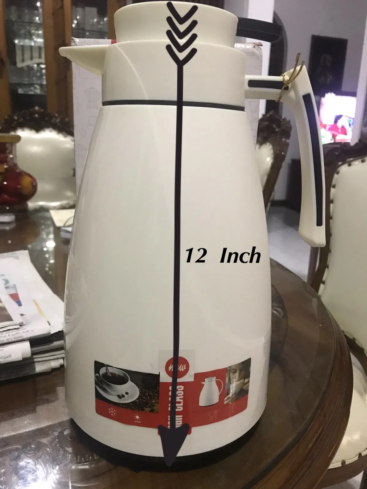 Plastic Vacuum Flask Refill Hot Water Bottle 2L