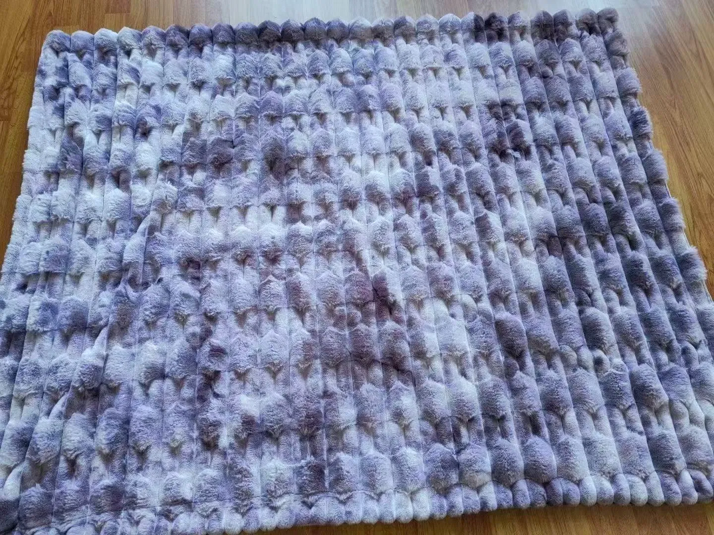 Warmth Retaining Rabbit Plush Blanket for Travel Nap