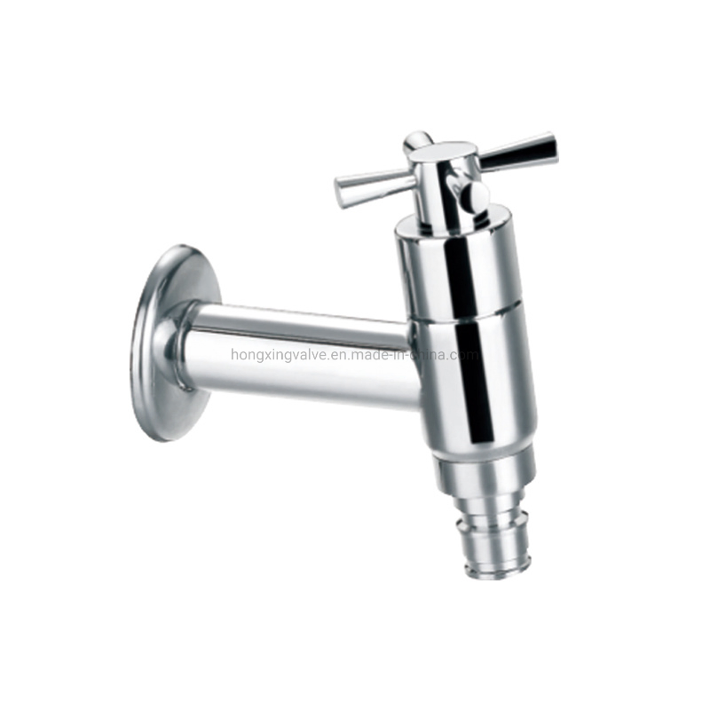 Hose Connection Garden Kitchen Basin Faucet Tap Bib Cock Brass Chrome Plate Bibcock for Water