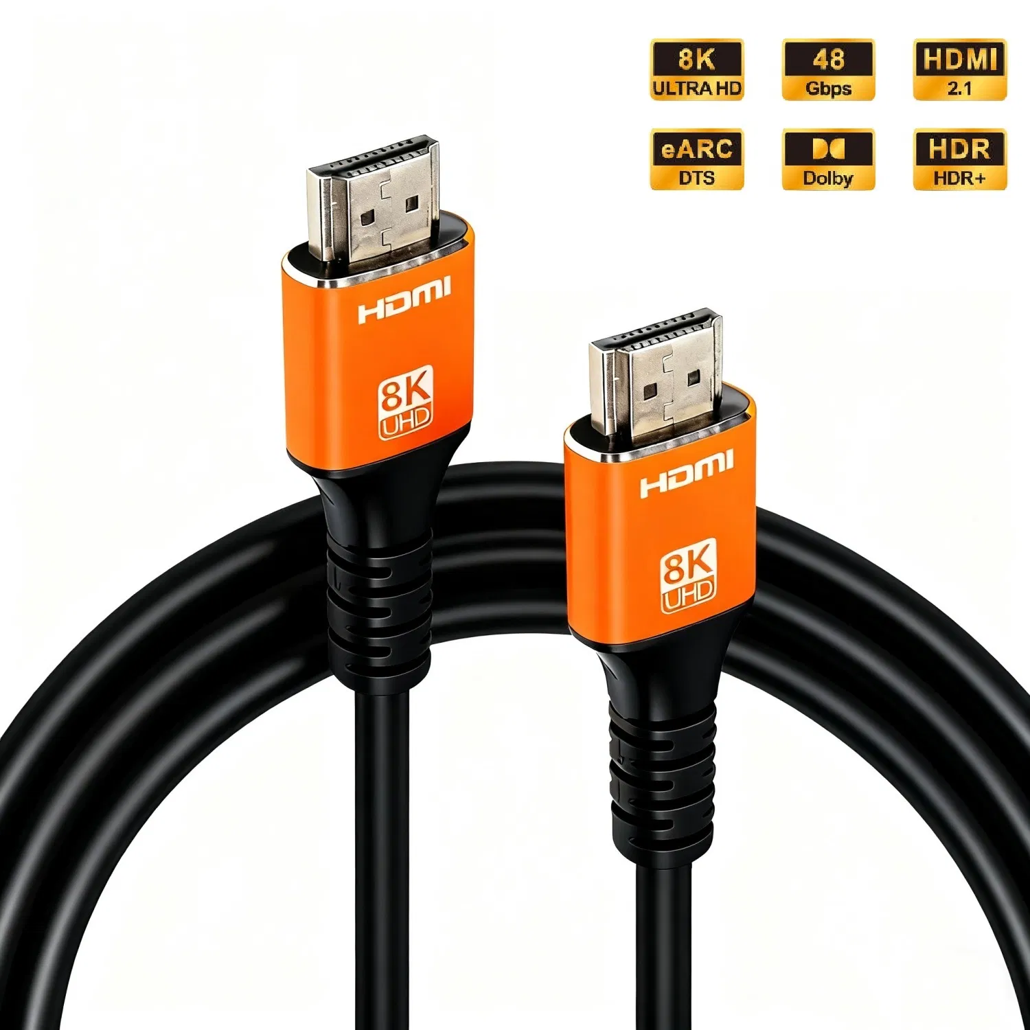 Premium 1080P HDMI Cable with Gold-Plated Connectors for Efficiency