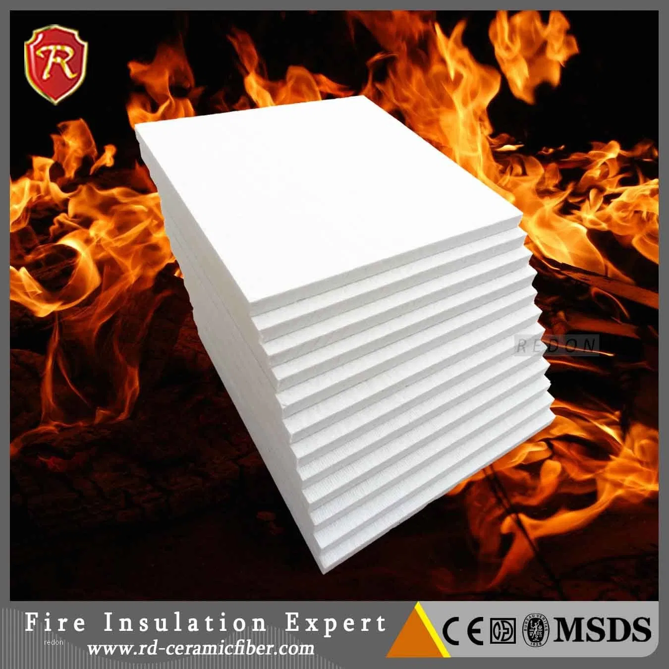 Smokeless Ceramic Fiber Board for Heater Insulation