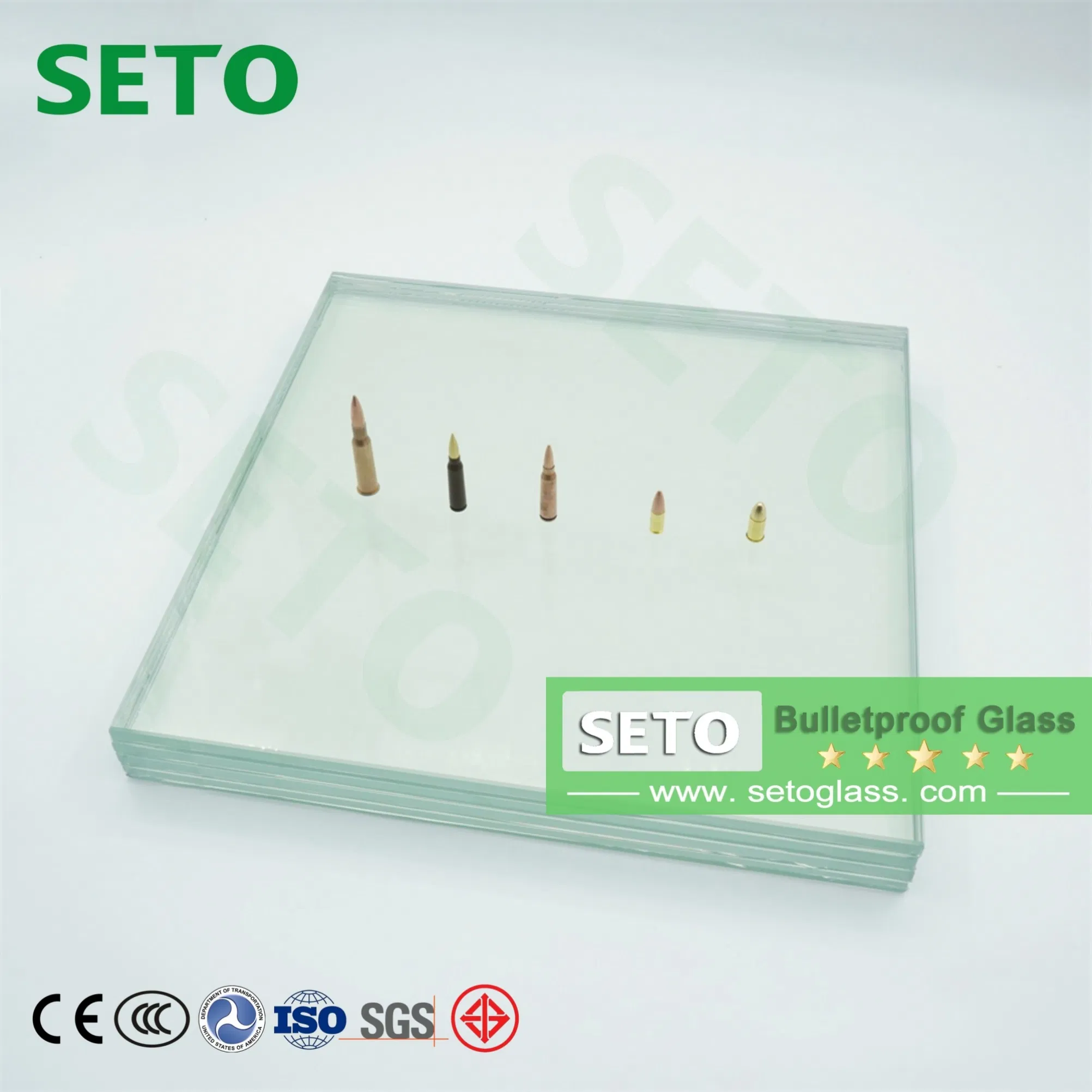 B6 Level Safe Clear Auto Vehicle Ballistic Protection Glass