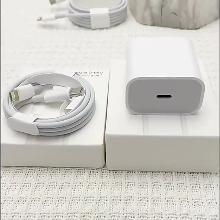 Apple Charger Pd 20W Fast Charging Phone6-15 Universal Charger Original Fast Charging Data Cable