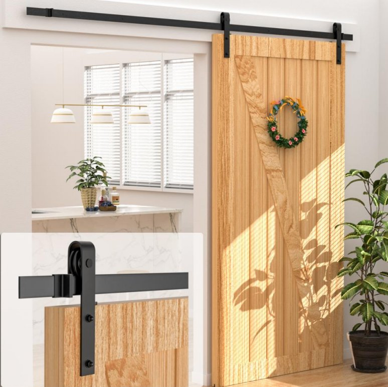 Ncyinox OEM Barn Hardware Kit Single Soft Closed Sliding Door Hangingdoor and Window Fitting